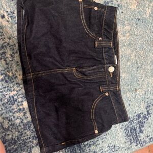Dark Denim Mini Skirt